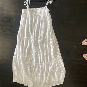 BTFBM White Tiered Maxi Dress